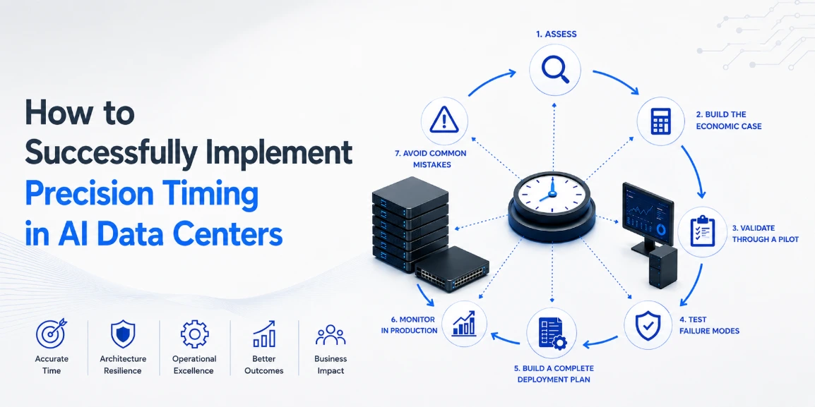Precision timing infrastructure supporting an AI data center