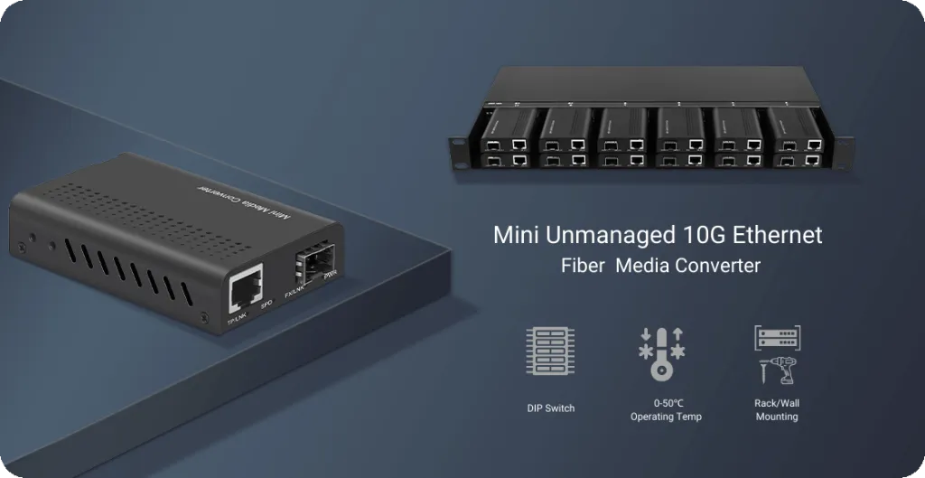 EN-MC-SFPPRJ45 10G-Media-Converter with Rackmount unit.webp