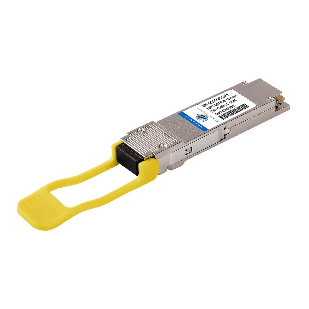 [EN-QSFP28-DR1] 100G DR1 QSFP28 Single Lambda 1310nm 500m, Duplex LC/UPC SMF