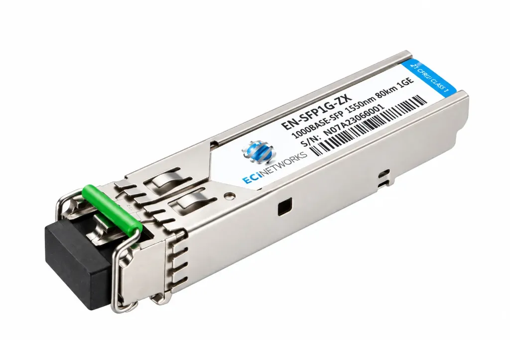 [EN-SFP1G-ZX] 1G SFP, 1550nm, 80km Duplex LC/UPC SMF Transceiver