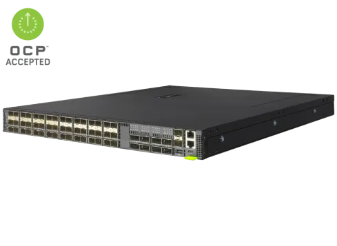 [7326-56X-O-AC-F-US] 10G/25G DATA CENTER SWITCH DCS203 AS7326-56X, 48x25G+8x100G ports, AC PSU, port-to-power (F2B)