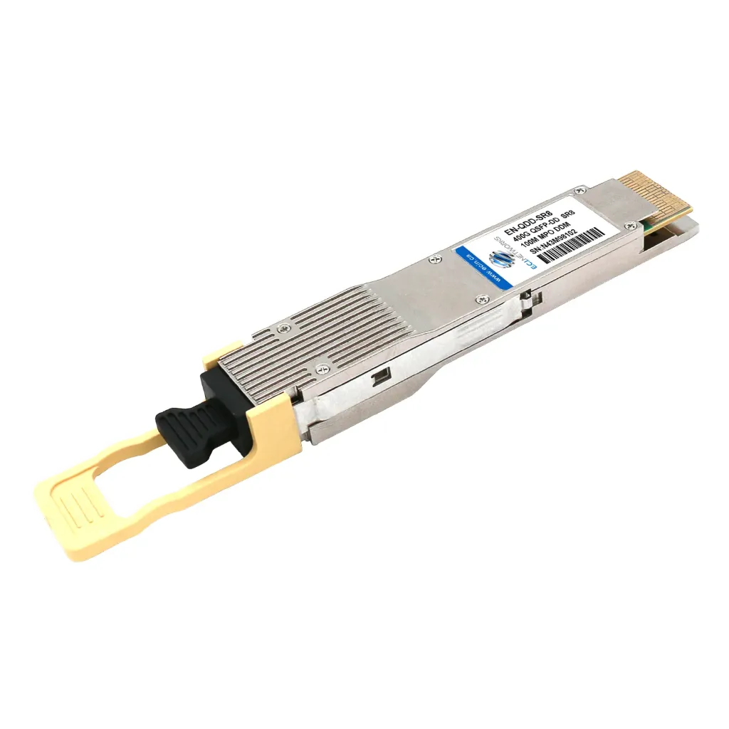 [EN-QDD-SR8] 400G-SR8 QSFP-DD xcvr,  850nm, 100m,  MMF MPO-16 APC, MSA