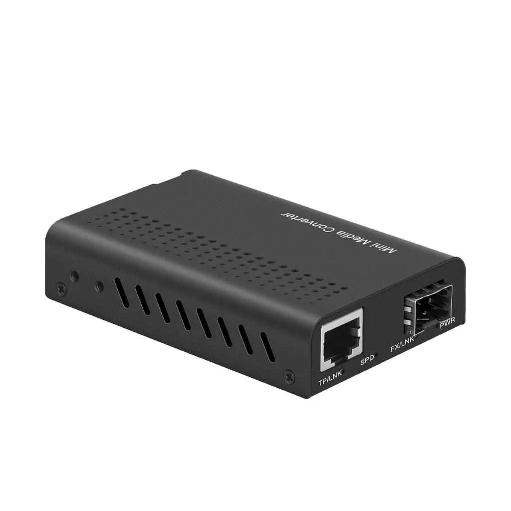 [EN-MC-SFPRJ45] Unmanaged Media Converter 10/100/1000 Copper to SFP based
