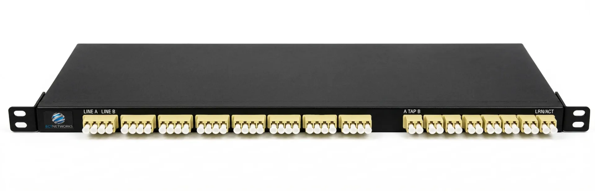 [EN-TPSTCK8L25G-M55] TAPstack w/t EIGHT Links TAPs MMF SR, Split ratio of 50/50, Slim 1/3U 