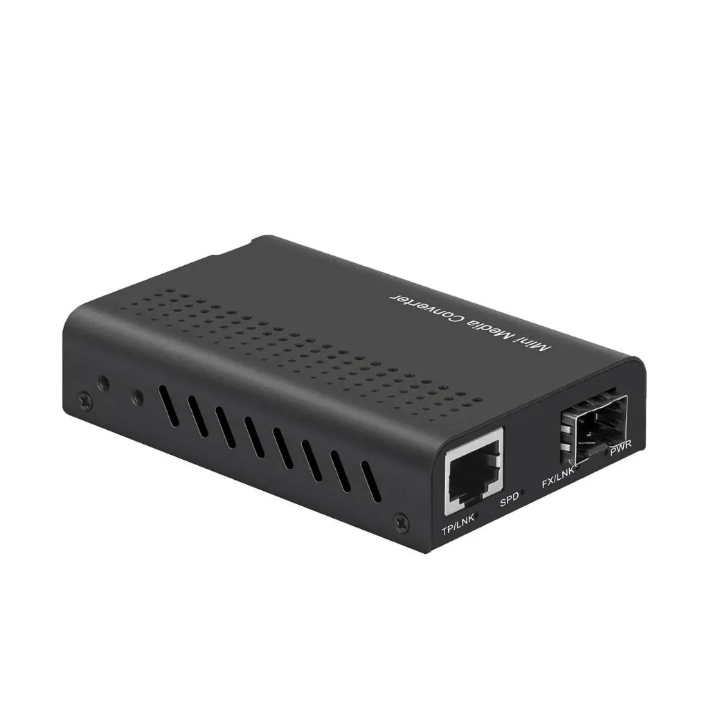 [EN-MC-SFPPRJ45] Unmanaged Media Converter 100M/1G/2.5G/5G/10G Copper to SFP+ slot