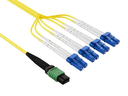 Breakout Cable MTP Female to 4 DLC/UPC 8F, SMF, type B, 3m