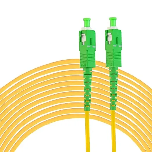[EN-SPCSM-SCASCA-2M] SC/APC to SC/APC, yellow, LSZH, simplex, 2mm, bend insensitive, 2 meter