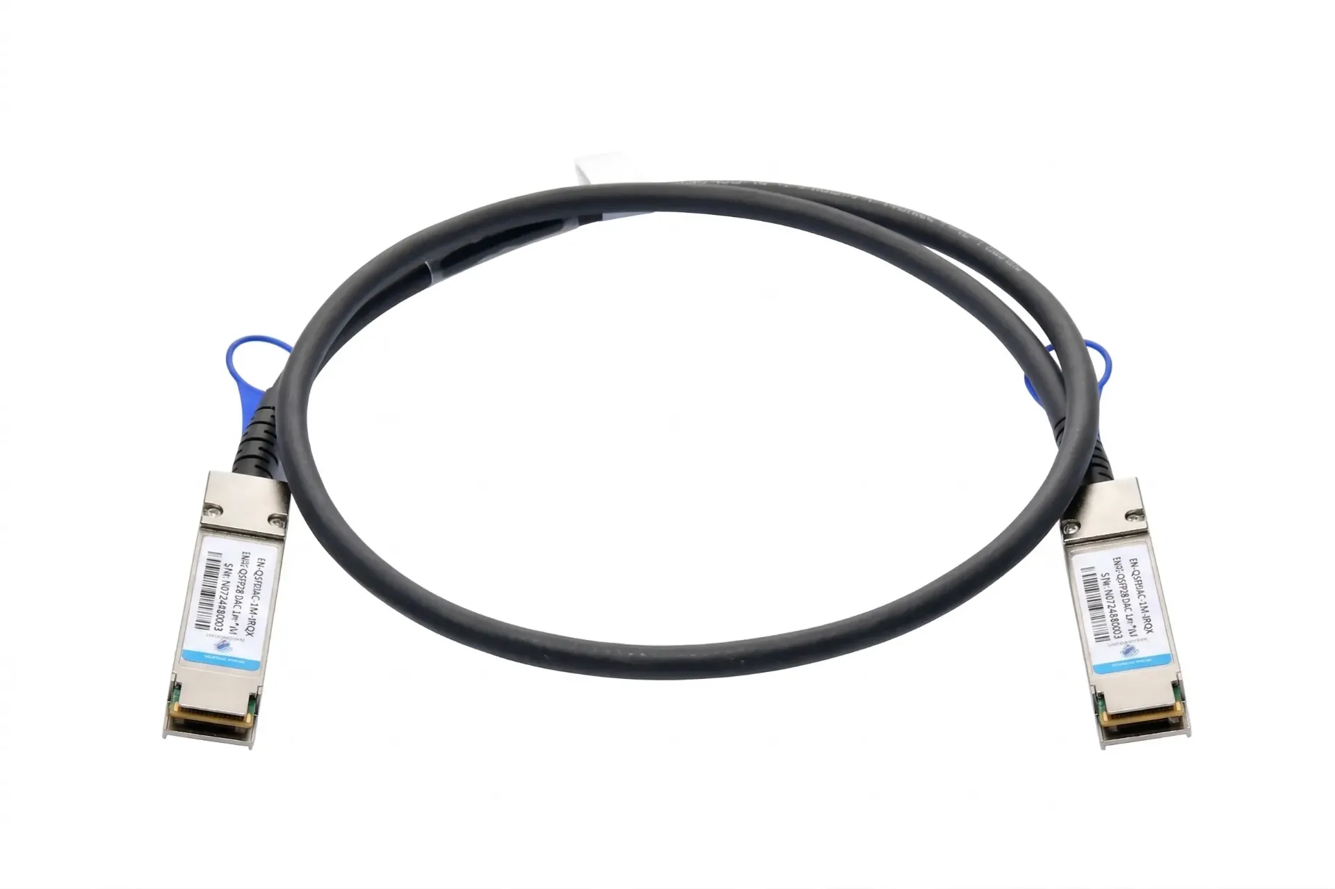 [EN-QDD800DAC-1M] 800G to 800G QSFP-DD DAC TWINAX CABLE, 1-m, 30AWG
