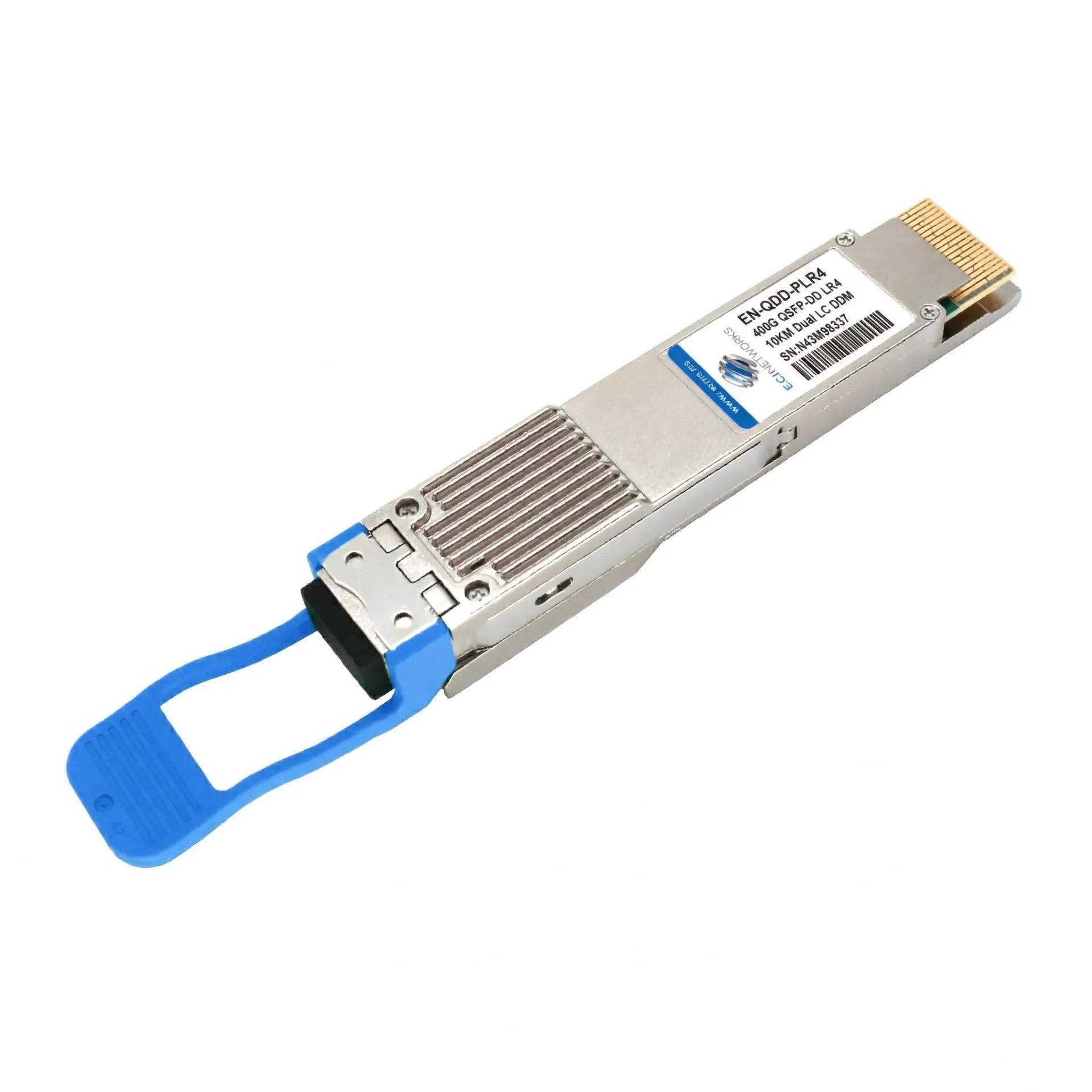[EN-QDD-PLR4] 400G-PLR4 xcvr QSFP-DD 4x100G LR1, 10km SMF fiber, MPO/MTP. MSA 